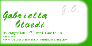 gabriella olvedi business card